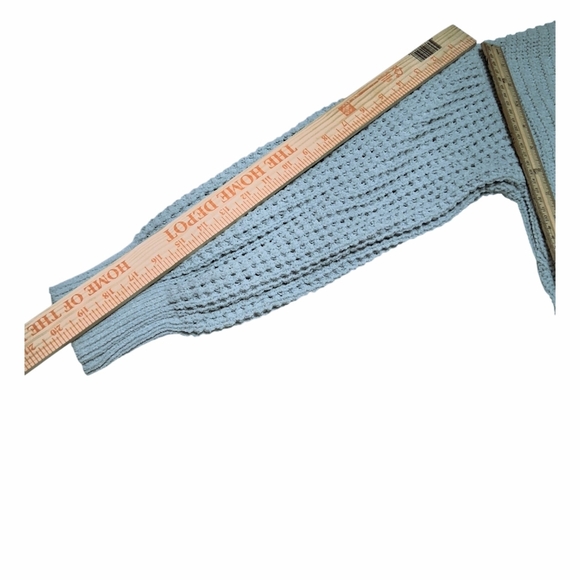 EUC rue 21 Sz. M Blue Long Sleeve Oversize Pullover Sweater - Picture 10 of 12